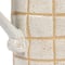 Hello Honey® 46oz. Cream & Brown Reactive Glaze Wax Relief Grid Pattern Stoneware Pitcher